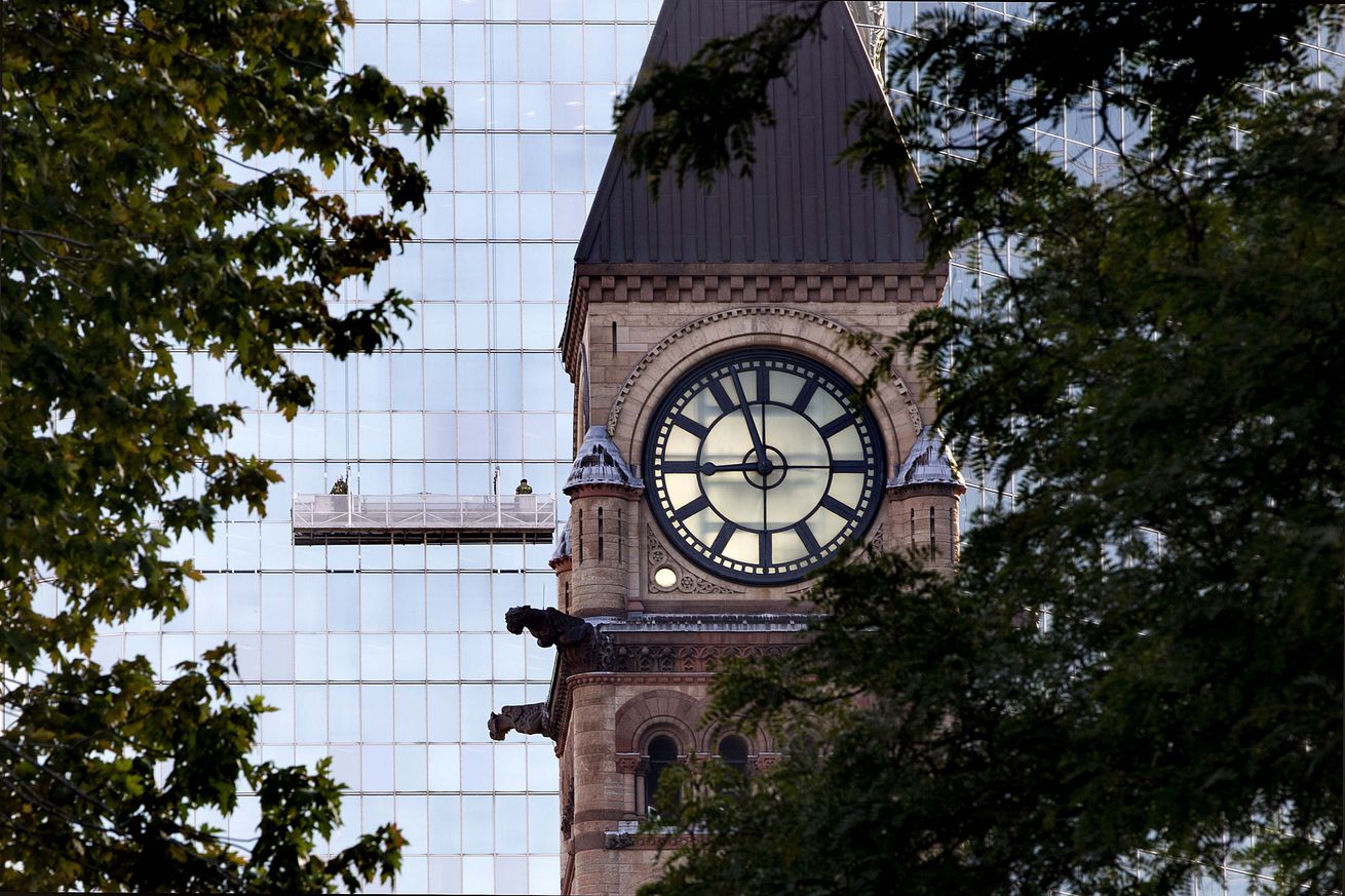 Old City Hall Clock Tower Feature