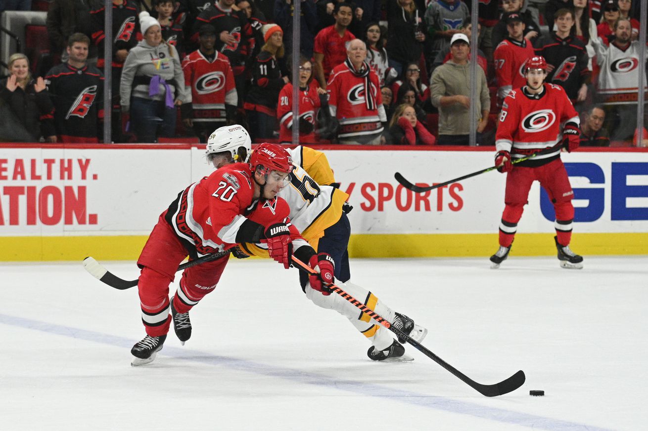 NHL: JAN 05 Predators at Hurricanes