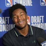 Maryland center Derik Queen at 2025 NBA Draft Combine